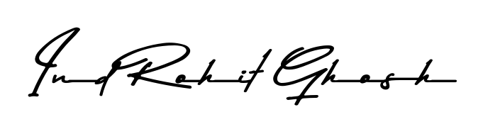 Create a personalized artistic stamp with Ind Rohit Ghosh in Asem Kandis PERSONAL USE font. Perfect for visual artists, designers, and influencers. Ind Rohit Ghosh signature style 9 images and pictures png