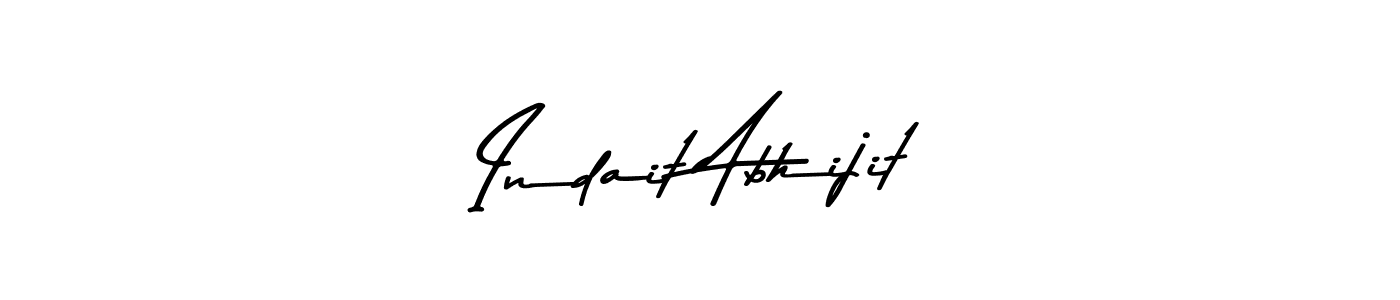 How to make Indait Abhijit name signature. Use Asem Kandis PERSONAL USE style for creating short signs online. This is the latest handwritten sign. Indait Abhijit signature style 9 images and pictures png