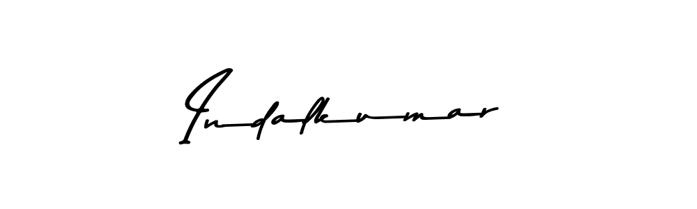 Make a beautiful signature design for name Indalkumar. With this signature (Asem Kandis PERSONAL USE) style, you can create a handwritten signature for free. Indalkumar signature style 9 images and pictures png