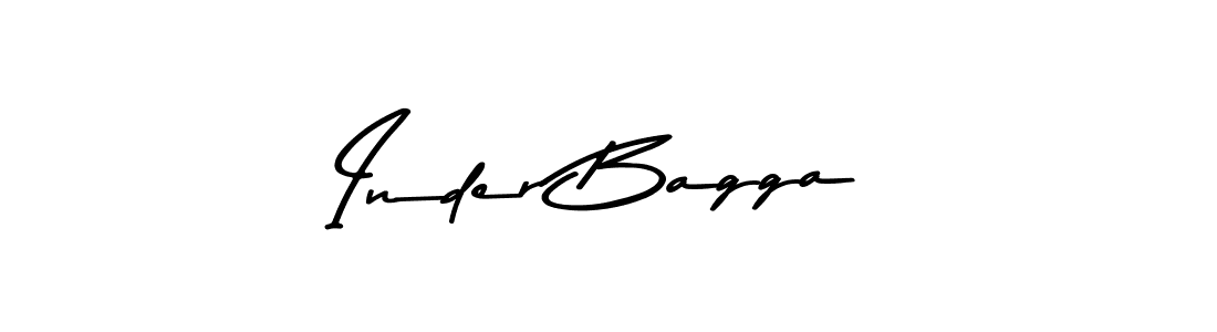 Make a beautiful signature design for name Inder Bagga. With this signature (Asem Kandis PERSONAL USE) style, you can create a handwritten signature for free. Inder Bagga signature style 9 images and pictures png