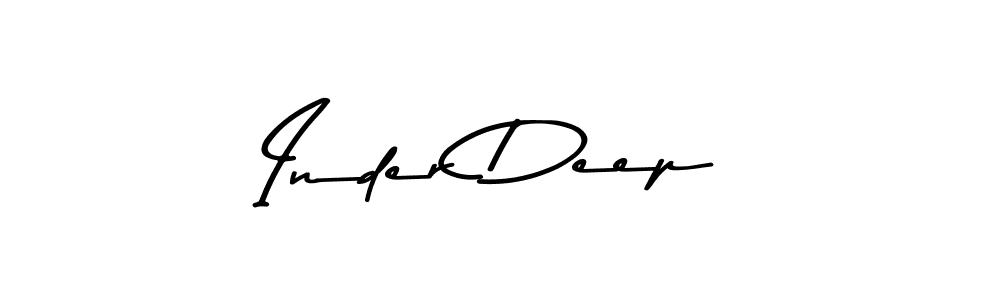 Make a beautiful signature design for name Inder Deep. With this signature (Asem Kandis PERSONAL USE) style, you can create a handwritten signature for free. Inder Deep signature style 9 images and pictures png