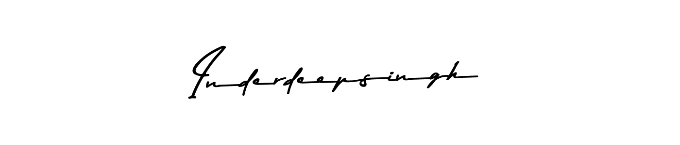 Use a signature maker to create a handwritten signature online. With this signature software, you can design (Asem Kandis PERSONAL USE) your own signature for name Inderdeepsingh. Inderdeepsingh signature style 9 images and pictures png