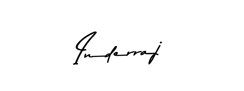 Make a beautiful signature design for name Inderraj. With this signature (Asem Kandis PERSONAL USE) style, you can create a handwritten signature for free. Inderraj signature style 9 images and pictures png
