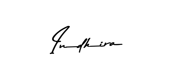 Indhira stylish signature style. Best Handwritten Sign (Asem Kandis PERSONAL USE) for my name. Handwritten Signature Collection Ideas for my name Indhira. Indhira signature style 9 images and pictures png