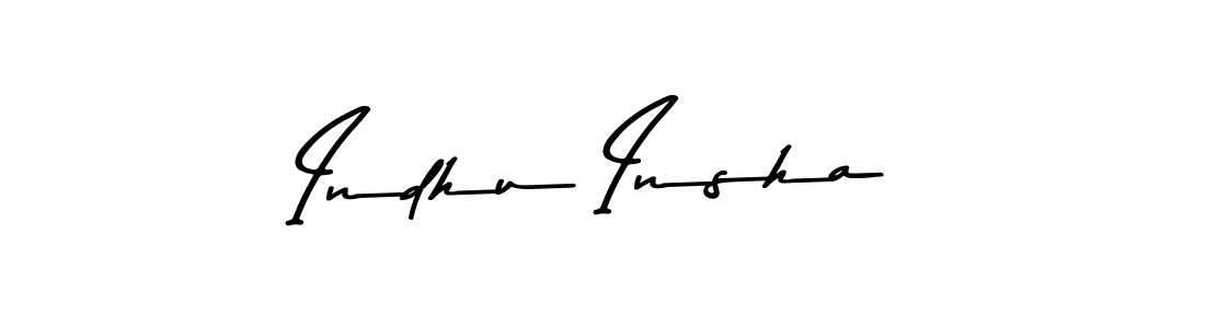 How to make Indhu Insha signature? Asem Kandis PERSONAL USE is a professional autograph style. Create handwritten signature for Indhu Insha name. Indhu Insha signature style 9 images and pictures png