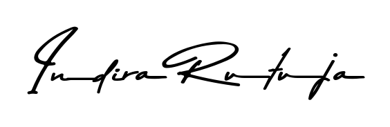 Looking for an artistic signature for Indira Rutuja? The Asem Kandis PERSONAL USE calligraphy style gives a sophisticated flow suitable for business cards and emails. Indira Rutuja signature style 9 images and pictures png