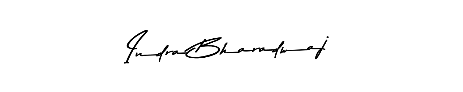 Design your own signature with our free online signature maker. With this signature software, you can create a handwritten (Asem Kandis PERSONAL USE) signature for name Indra Bharadwaj. Indra Bharadwaj signature style 9 images and pictures png