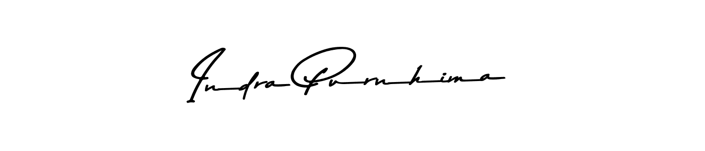 Create a beautiful signature design for name Indra Purnhima. With this signature (Asem Kandis PERSONAL USE) fonts, you can make a handwritten signature for free. Indra Purnhima signature style 9 images and pictures png