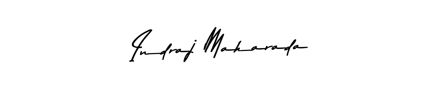 Design your own signature with our free online signature maker. With this signature software, you can create a handwritten (Asem Kandis PERSONAL USE) signature for name Indraj Maharada. Indraj Maharada signature style 9 images and pictures png