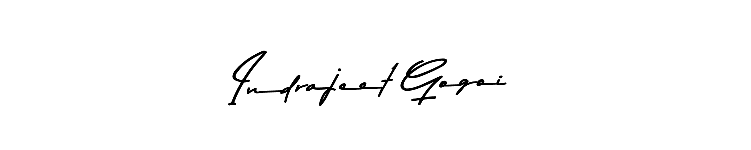 Design your own signature with our free online signature maker. With this signature software, you can create a handwritten (Asem Kandis PERSONAL USE) signature for name Indrajeet Gogoi. Indrajeet Gogoi signature style 9 images and pictures png