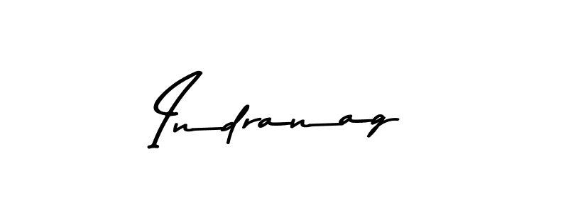 How to make Indranag name signature. Use Asem Kandis PERSONAL USE style for creating short signs online. This is the latest handwritten sign. Indranag signature style 9 images and pictures png