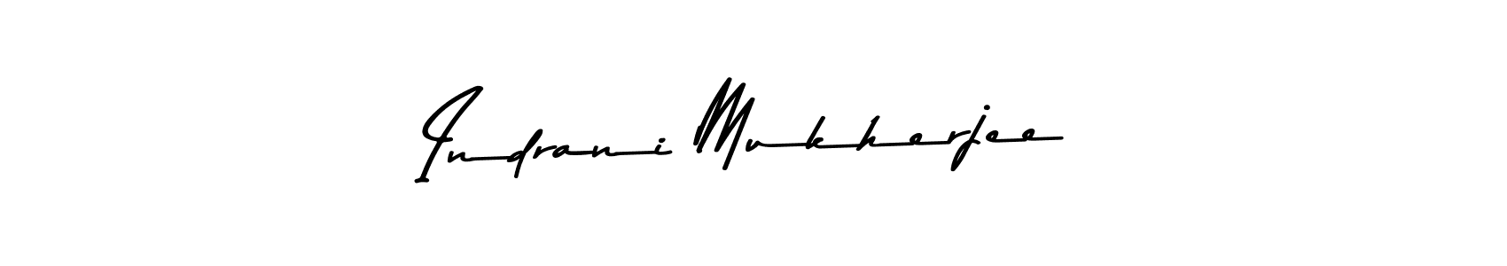 Make a beautiful signature design for name Indrani Mukherjee. With this signature (Asem Kandis PERSONAL USE) style, you can create a handwritten signature for free. Indrani Mukherjee signature style 9 images and pictures png