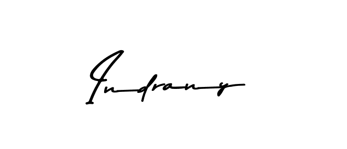 Use a signature maker to create a handwritten signature online. With this signature software, you can design (Asem Kandis PERSONAL USE) your own signature for name Indrany. Indrany signature style 9 images and pictures png