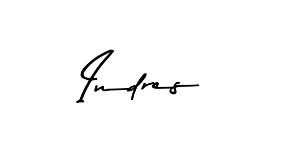 Indres stylish signature style. Best Handwritten Sign (Asem Kandis PERSONAL USE) for my name. Handwritten Signature Collection Ideas for my name Indres. Indres signature style 9 images and pictures png
