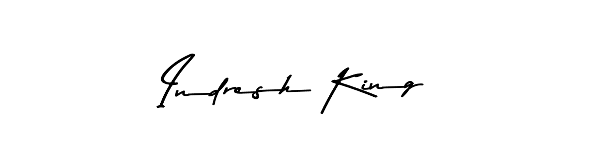 Indresh King stylish signature style. Best Handwritten Sign (Asem Kandis PERSONAL USE) for my name. Handwritten Signature Collection Ideas for my name Indresh King. Indresh King signature style 9 images and pictures png