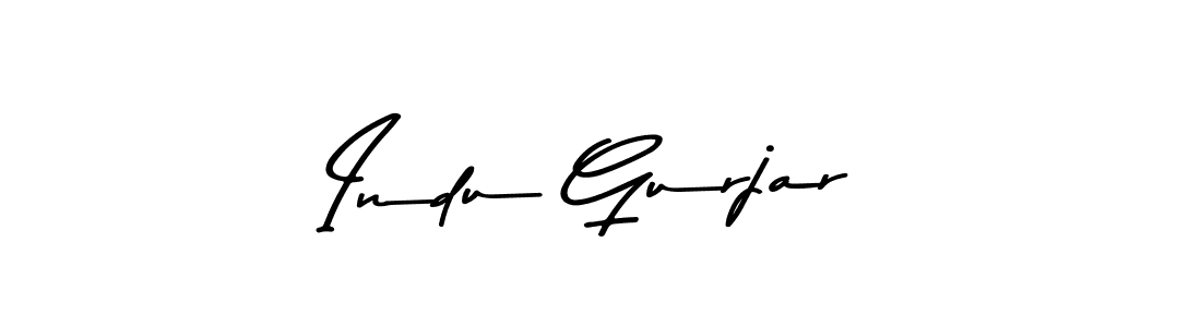 The best way (Asem Kandis PERSONAL USE) to make a short signature is to pick only two or three words in your name. The name Indu Gurjar include a total of six letters. For converting this name. Indu Gurjar signature style 9 images and pictures png