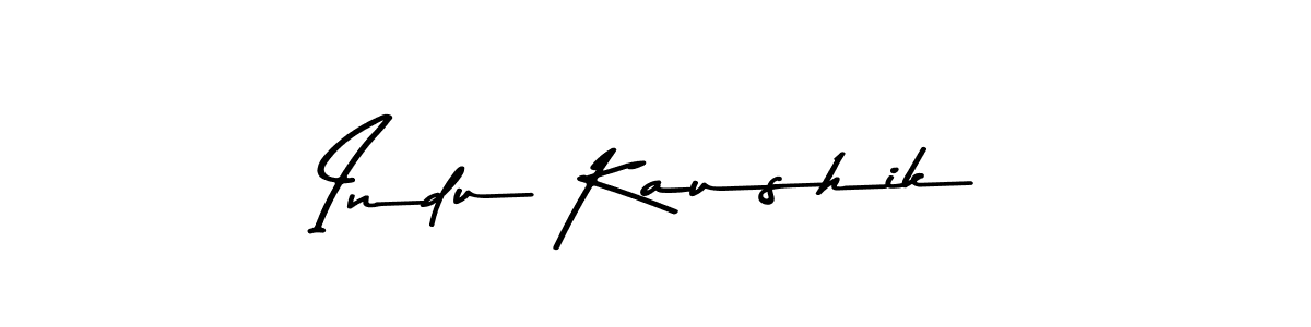 Indu Kaushik stylish signature style. Best Handwritten Sign (Asem Kandis PERSONAL USE) for my name. Handwritten Signature Collection Ideas for my name Indu Kaushik. Indu Kaushik signature style 9 images and pictures png
