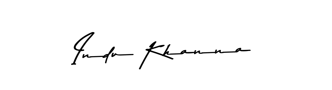 Make a beautiful signature design for name Indu Khanna. Use this online signature maker to create a handwritten signature for free. Indu Khanna signature style 9 images and pictures png