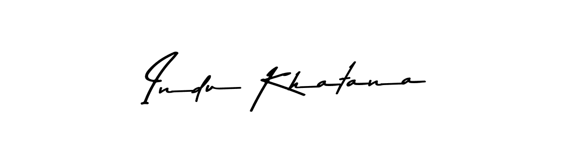 Asem Kandis PERSONAL USE is a professional signature style that is perfect for those who want to add a touch of class to their signature. It is also a great choice for those who want to make their signature more unique. Get Indu Khatana name to fancy signature for free. Indu Khatana signature style 9 images and pictures png