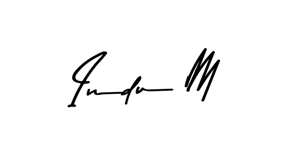 How to make Indu M signature? Asem Kandis PERSONAL USE is a professional autograph style. Create handwritten signature for Indu M name. Indu M signature style 9 images and pictures png