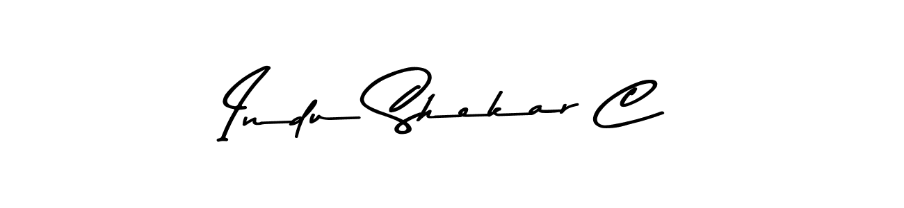 How to make Indu Shekar C name signature. Use Asem Kandis PERSONAL USE style for creating short signs online. This is the latest handwritten sign. Indu Shekar C signature style 9 images and pictures png