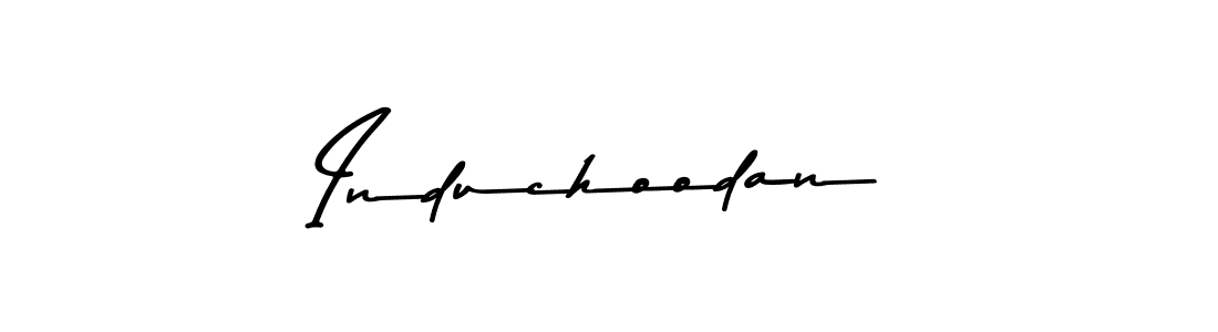 Design your own signature with our free online signature maker. With this signature software, you can create a handwritten (Asem Kandis PERSONAL USE) signature for name Induchoodan. Induchoodan signature style 9 images and pictures png