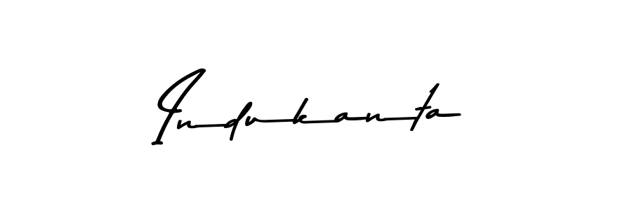 Design your own signature with our free online signature maker. With this signature software, you can create a handwritten (Asem Kandis PERSONAL USE) signature for name Indukanta. Indukanta signature style 9 images and pictures png