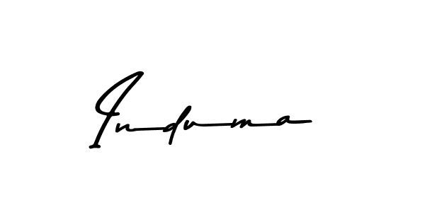 Design your own signature with our free online signature maker. With this signature software, you can create a handwritten (Asem Kandis PERSONAL USE) signature for name Induma. Induma signature style 9 images and pictures png