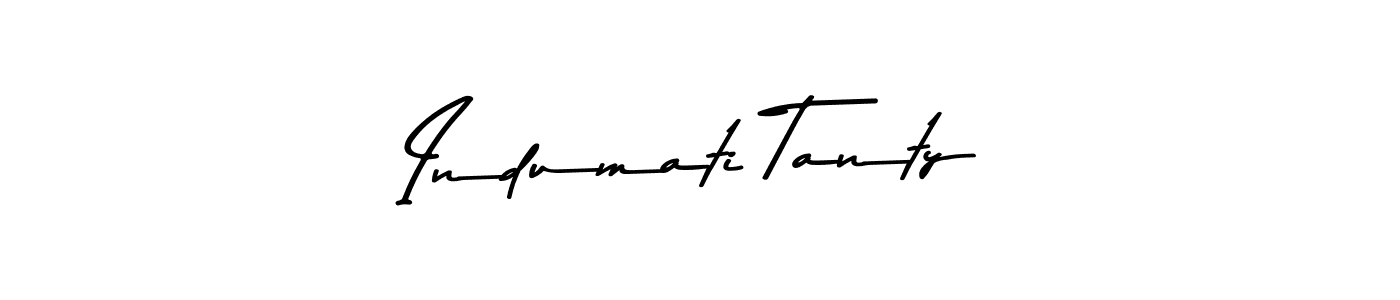 Indumati Tanty stylish signature style. Best Handwritten Sign (Asem Kandis PERSONAL USE) for my name. Handwritten Signature Collection Ideas for my name Indumati Tanty. Indumati Tanty signature style 9 images and pictures png
