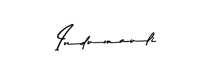 Indumauli stylish signature style. Best Handwritten Sign (Asem Kandis PERSONAL USE) for my name. Handwritten Signature Collection Ideas for my name Indumauli. Indumauli signature style 9 images and pictures png