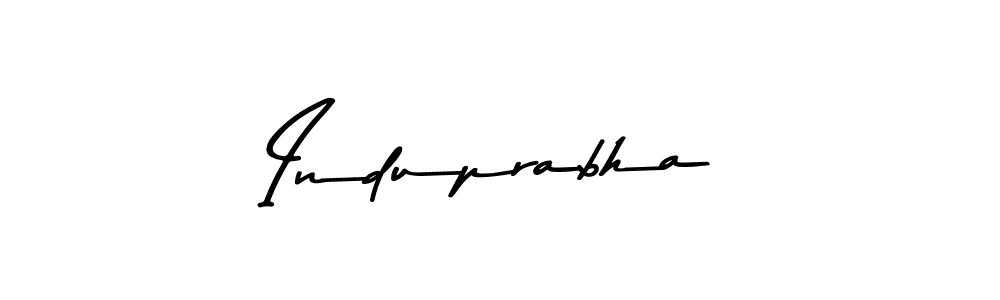 Induprabha stylish signature style. Best Handwritten Sign (Asem Kandis PERSONAL USE) for my name. Handwritten Signature Collection Ideas for my name Induprabha. Induprabha signature style 9 images and pictures png