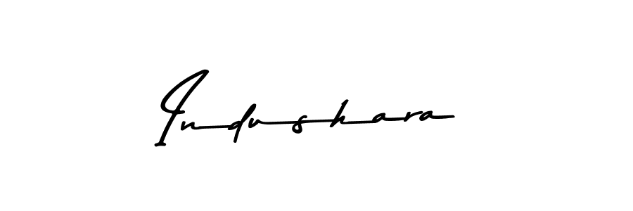 Make a beautiful signature design for name Indushara. With this signature (Asem Kandis PERSONAL USE) style, you can create a handwritten signature for free. Indushara signature style 9 images and pictures png