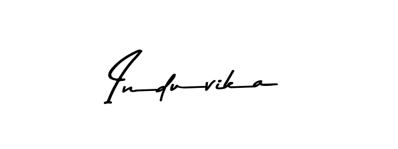 Induvika stylish signature style. Best Handwritten Sign (Asem Kandis PERSONAL USE) for my name. Handwritten Signature Collection Ideas for my name Induvika. Induvika signature style 9 images and pictures png