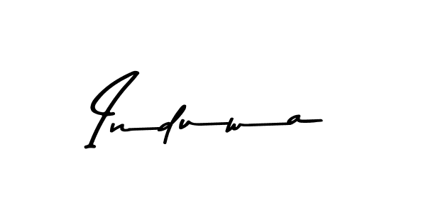 How to make Induwa signature? Asem Kandis PERSONAL USE is a professional autograph style. Create handwritten signature for Induwa name. Induwa signature style 9 images and pictures png