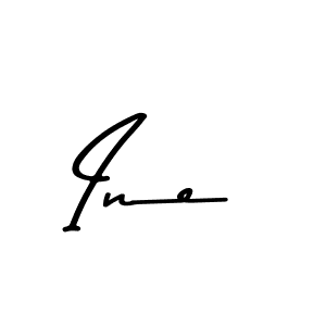 Design your own signature with our free online signature maker. With this signature software, you can create a handwritten (Asem Kandis PERSONAL USE) signature for name Ine. Ine signature style 9 images and pictures png