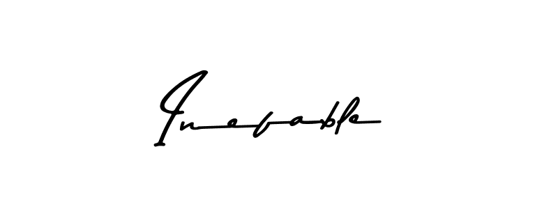 Inefable stylish signature style. Best Handwritten Sign (Asem Kandis PERSONAL USE) for my name. Handwritten Signature Collection Ideas for my name Inefable. Inefable signature style 9 images and pictures png