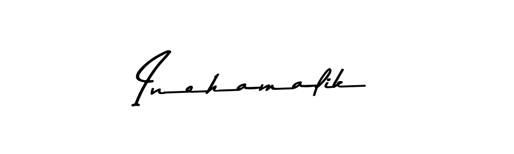 Use a signature maker to create a handwritten signature online. With this signature software, you can design (Asem Kandis PERSONAL USE) your own signature for name Inehamalik. Inehamalik signature style 9 images and pictures png