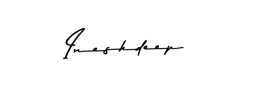 How to make Ineshdeep signature? Asem Kandis PERSONAL USE is a professional autograph style. Create handwritten signature for Ineshdeep name. Ineshdeep signature style 9 images and pictures png