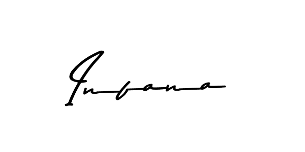 Make a beautiful signature design for name Infana. With this signature (Asem Kandis PERSONAL USE) style, you can create a handwritten signature for free. Infana signature style 9 images and pictures png