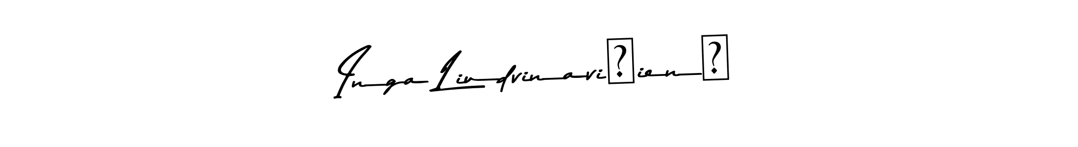 Inga Liudvinavičienė stylish signature style. Best Handwritten Sign (Asem Kandis PERSONAL USE) for my name. Handwritten Signature Collection Ideas for my name Inga Liudvinavičienė. Inga Liudvinavičienė signature style 9 images and pictures png