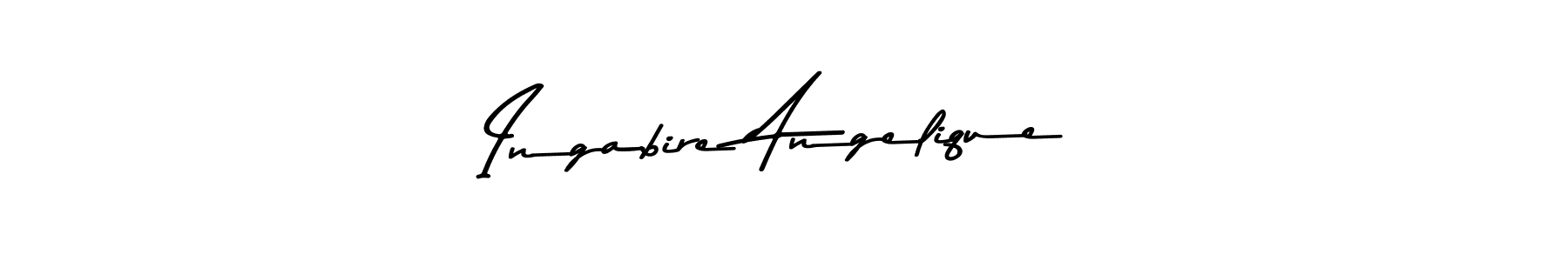 Create a beautiful signature design for name Ingabire Angelique. With this signature (Asem Kandis PERSONAL USE) fonts, you can make a handwritten signature for free. Ingabire Angelique signature style 9 images and pictures png