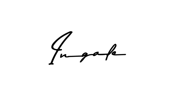 Create a beautiful signature design for name Ingale. With this signature (Asem Kandis PERSONAL USE) fonts, you can make a handwritten signature for free. Ingale signature style 9 images and pictures png