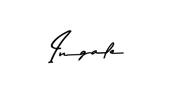 Create a beautiful signature design for name Ingale. With this signature (Asem Kandis PERSONAL USE) fonts, you can make a handwritten signature for free. Ingale signature style 9 images and pictures png