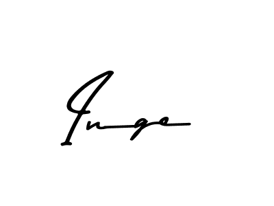 Use a signature maker to create a handwritten signature online. With this signature software, you can design (Asem Kandis PERSONAL USE) your own signature for name Inge. Inge signature style 9 images and pictures png