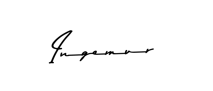 How to make Ingemur name signature. Use Asem Kandis PERSONAL USE style for creating short signs online. This is the latest handwritten sign. Ingemur signature style 9 images and pictures png