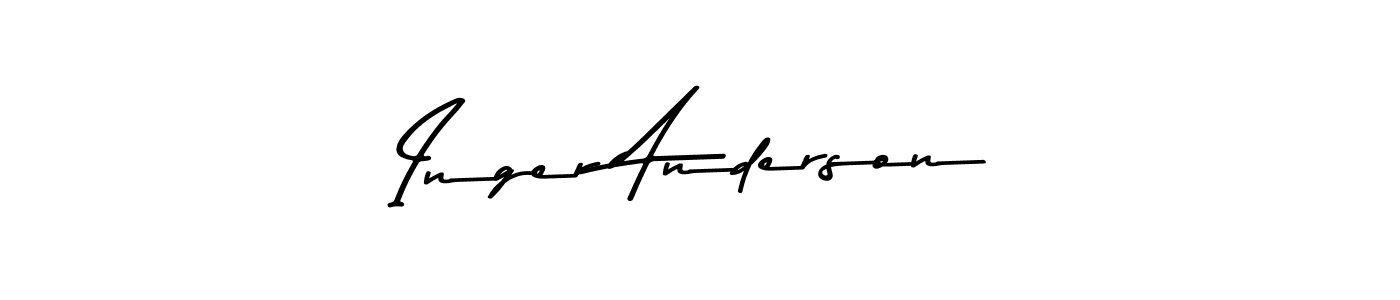Make a short Inger Anderson signature style. Manage your documents anywhere anytime using Asem Kandis PERSONAL USE. Create and add eSignatures, submit forms, share and send files easily. Inger Anderson signature style 9 images and pictures png