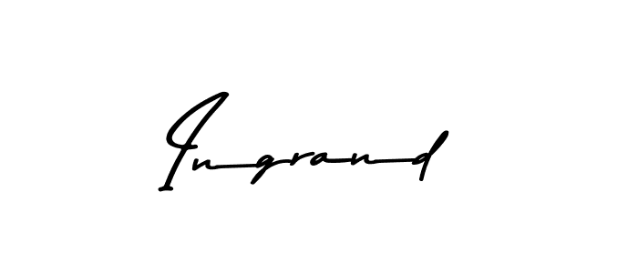 Make a beautiful signature design for name Ingrand. With this signature (Asem Kandis PERSONAL USE) style, you can create a handwritten signature for free. Ingrand signature style 9 images and pictures png