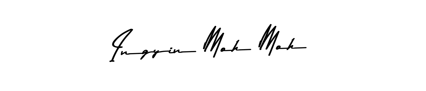 Also You can easily find your signature by using the search form. We will create Ingyin Moh Moh name handwritten signature images for you free of cost using Asem Kandis PERSONAL USE sign style. Ingyin Moh Moh signature style 9 images and pictures png