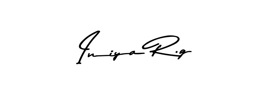 Create a beautiful signature design for name Iniya R.g. With this signature (Asem Kandis PERSONAL USE) fonts, you can make a handwritten signature for free. Iniya R.g signature style 9 images and pictures png