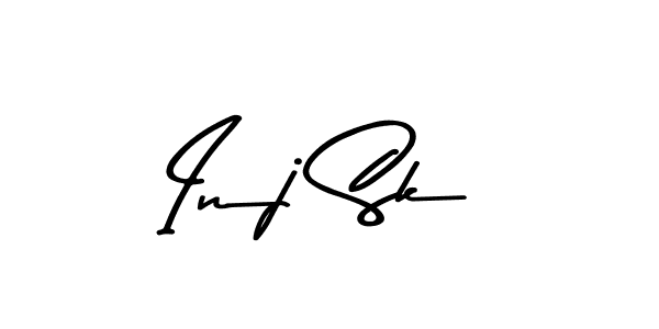 How to make Inj Sk name signature. Use Asem Kandis PERSONAL USE style for creating short signs online. This is the latest handwritten sign. Inj Sk signature style 9 images and pictures png